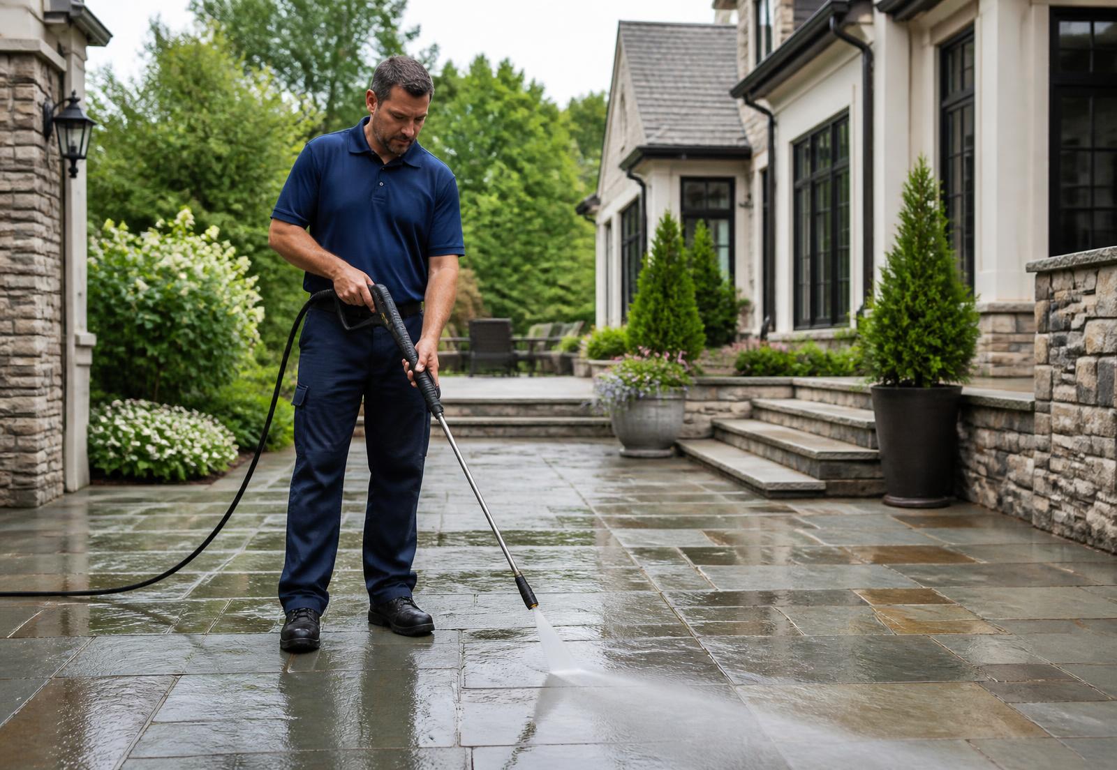 Patio Cleaning in the North Shore